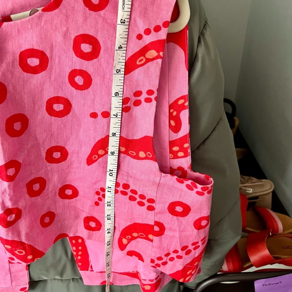 Farm Rio crop tank top, open back (octocool) - Picture 7 of 9